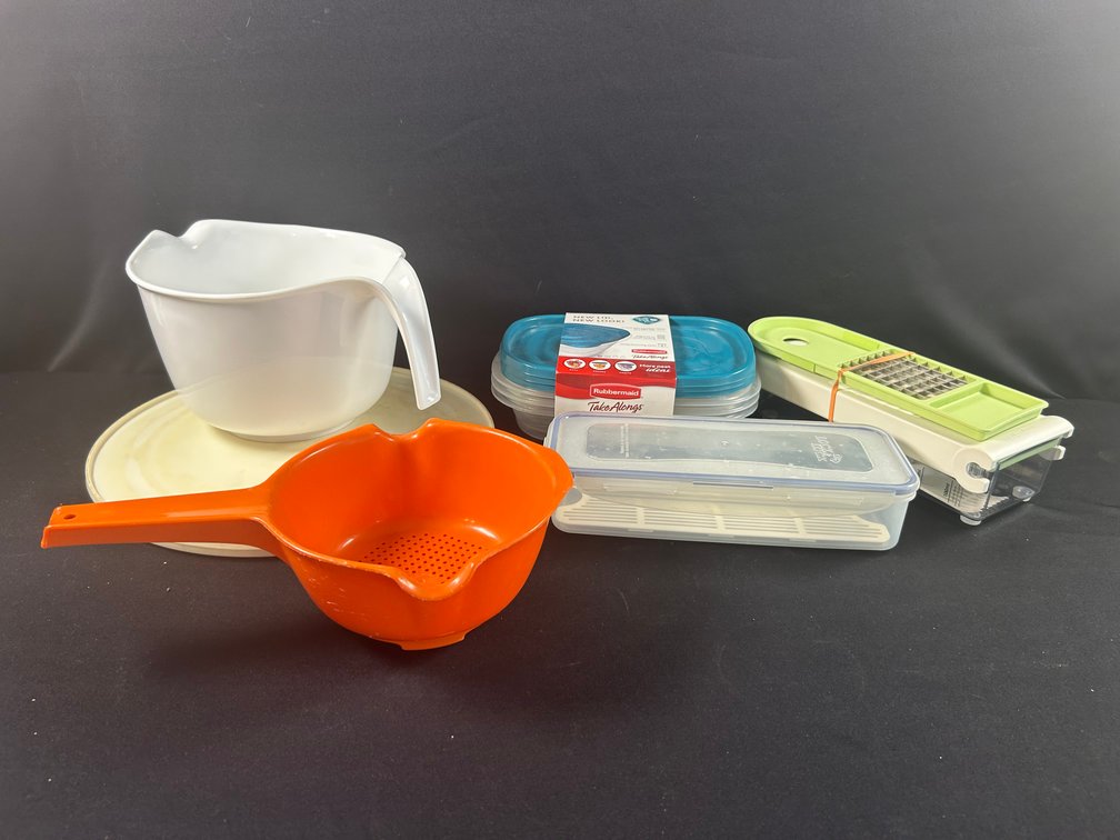 Lazy Susan, Colander, Mixing Bowl, Mandoline, & More