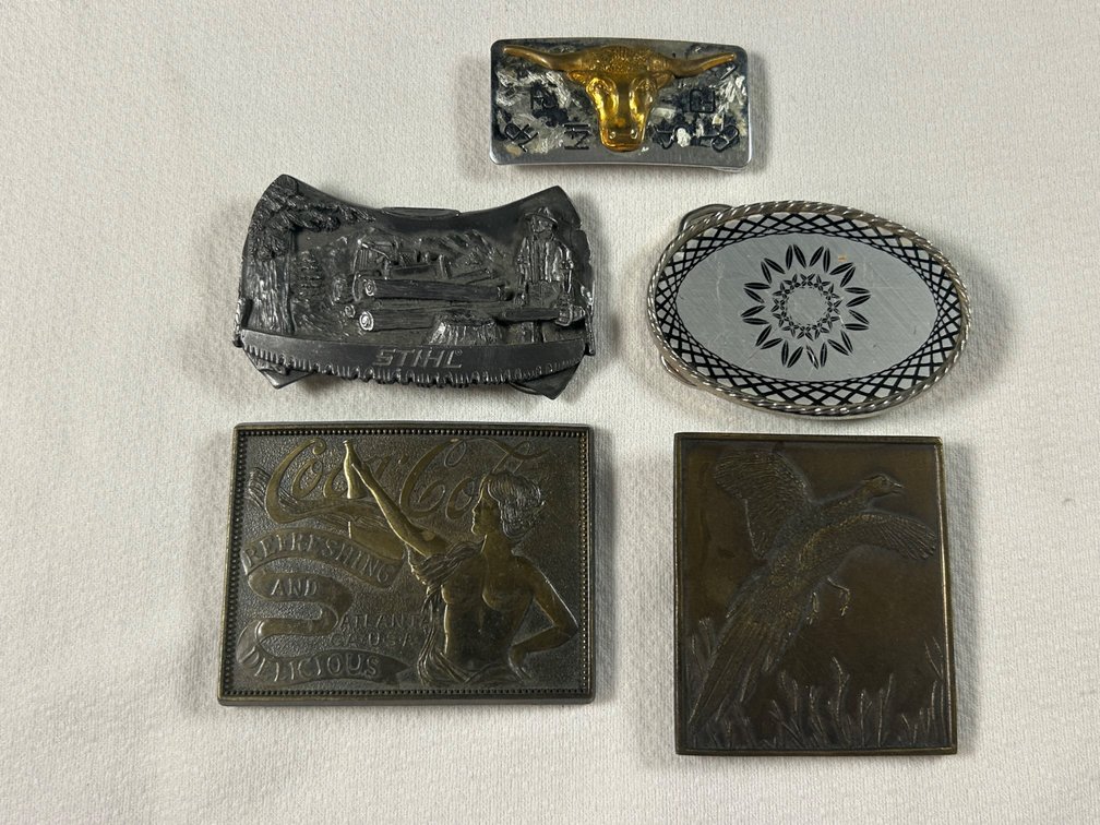 Coca Cola, Stihl, and Other Belt Buckles