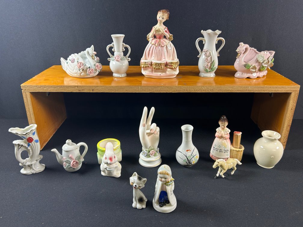 Figurines, Swans, & Vases