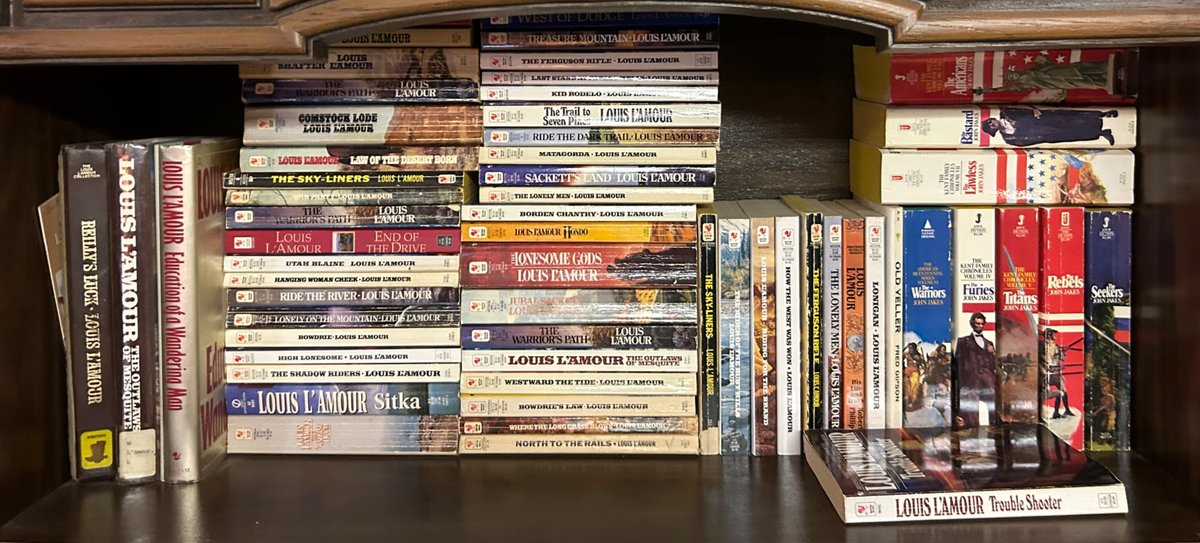Louis L'Amour and John Jakes Books