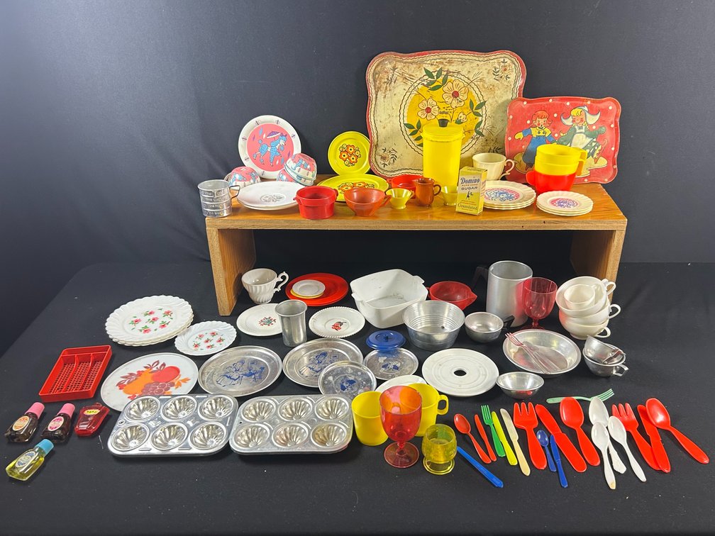 Vintage Toy Dishes and Play Perfumes