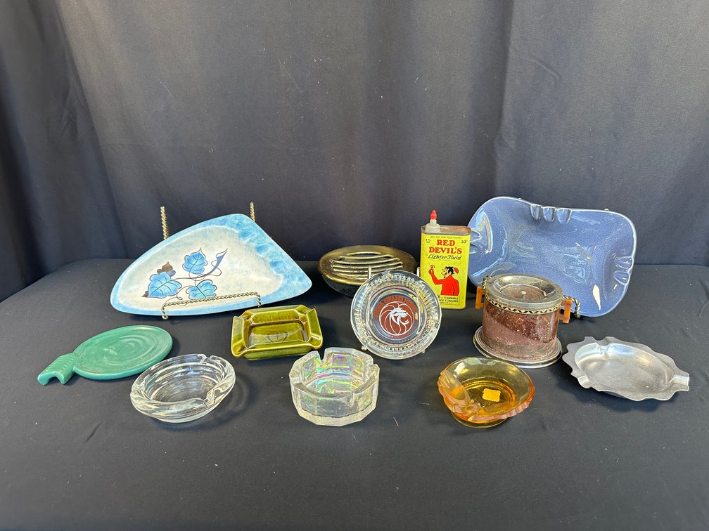 Ceramic and Glass Ashtrays, Smoking Accessories, and More