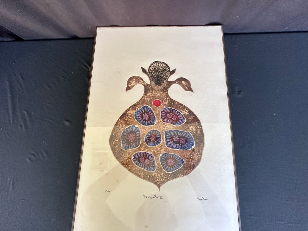 Framed Pomegranate II Limited Edition Embossed Print
