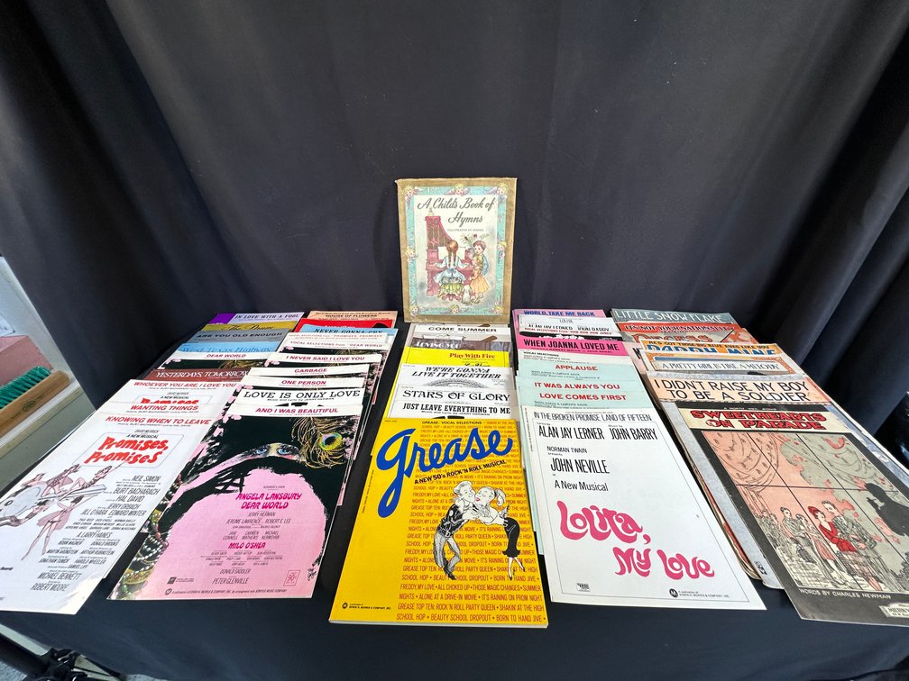 Musical Theater Sheet Music and A Child's Book of Hymns