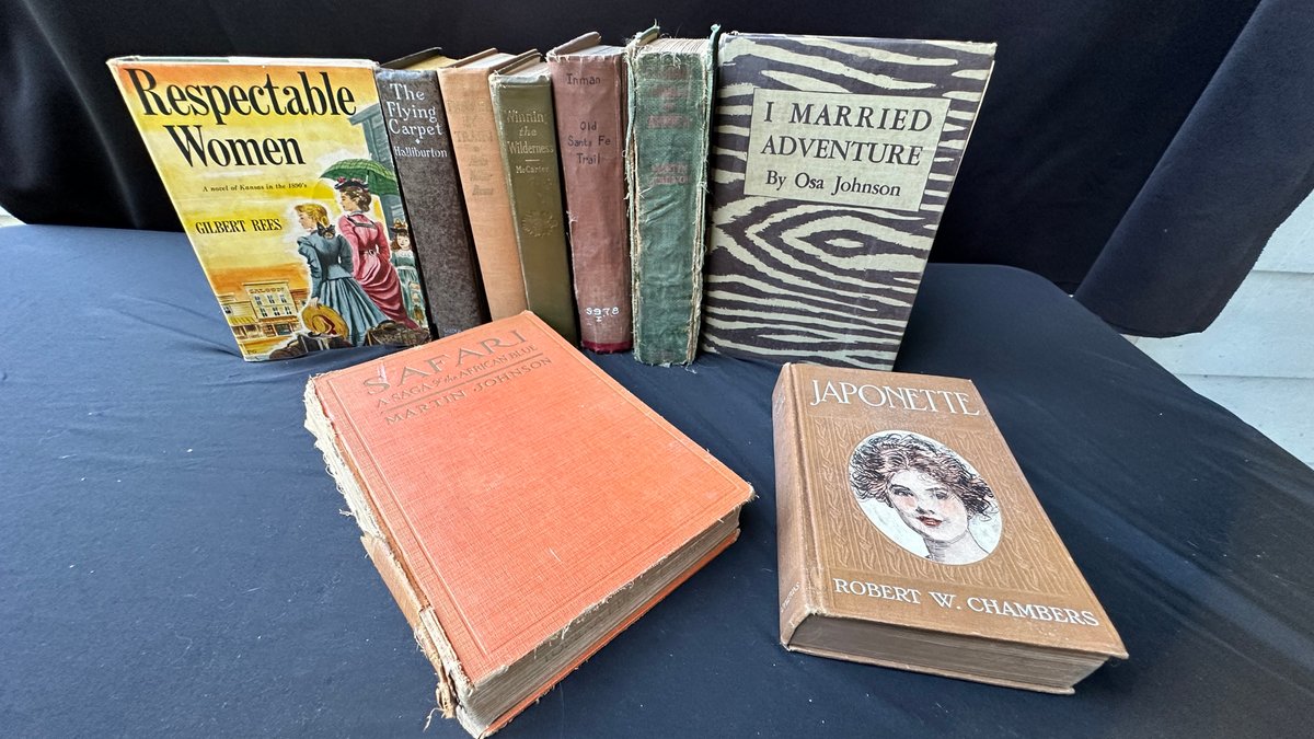 Hardcover Books Including The Old Santa Fe Trail and Safari