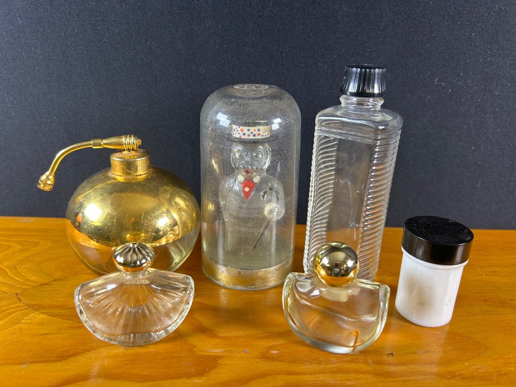 Vintage Perfume Bottles and Atomizer