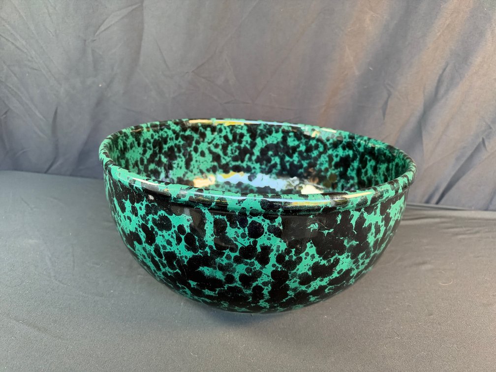 Bennington Potters 2180 Ceramic Splatter Glaze Bowl