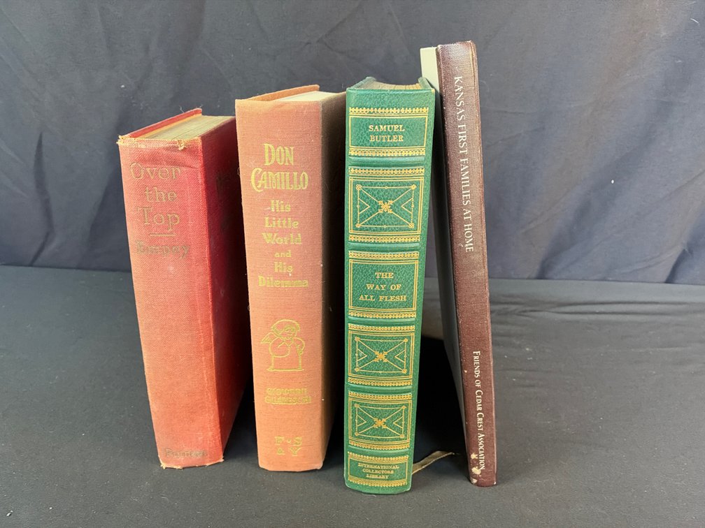 Four Hardcover Books Including Over the Top and Don Camillo