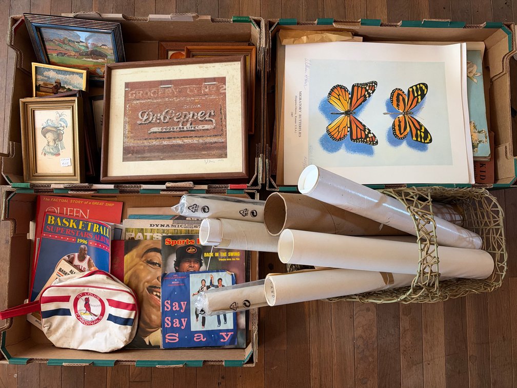 Framed Artwork, Art Prints, Magazines, and Memorabilia