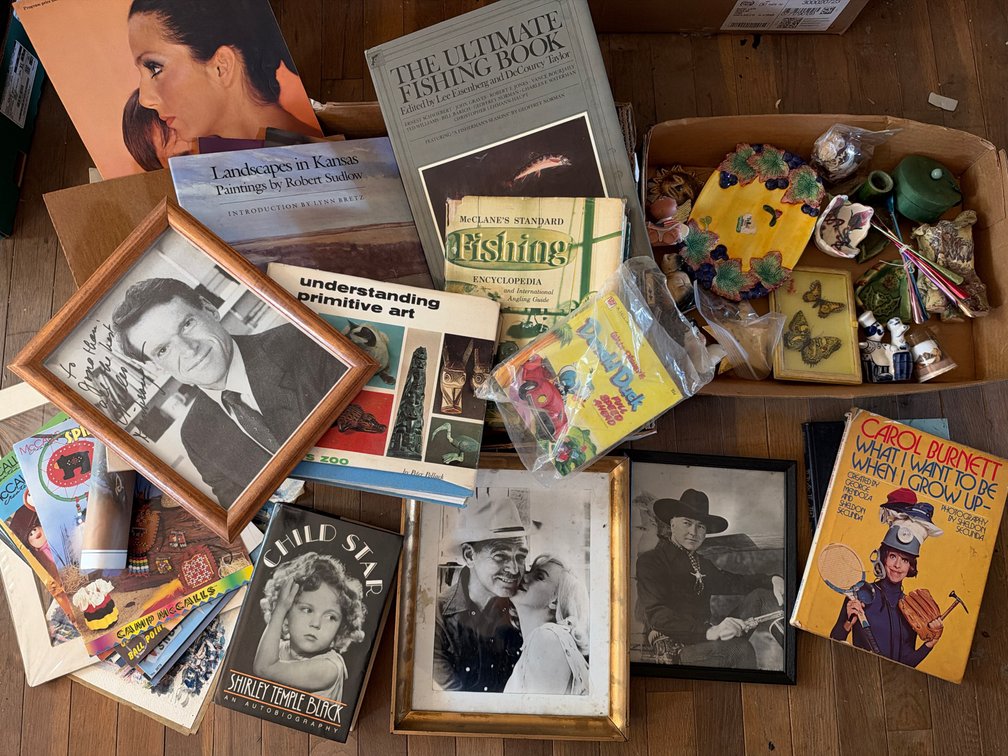Books, Framed Photographs, and Decorative Collectibles