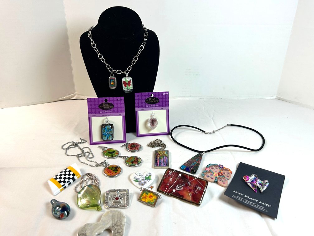 Glass and Folk Art Jewelry