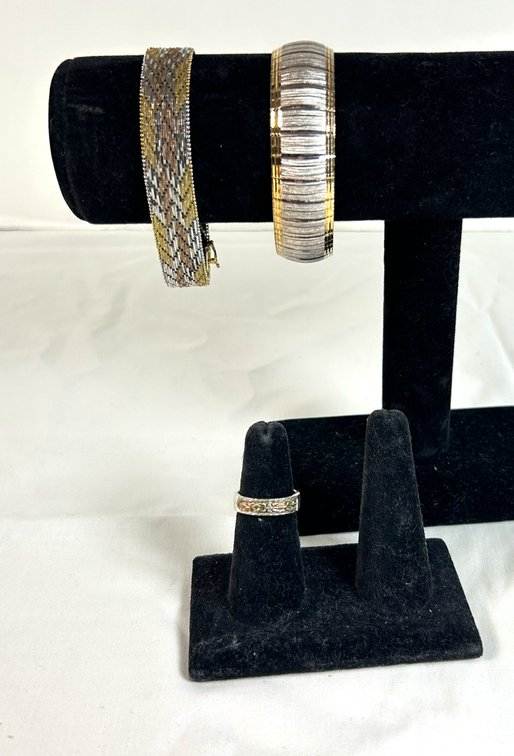 Multicolored Sterling Ring and Bracelets