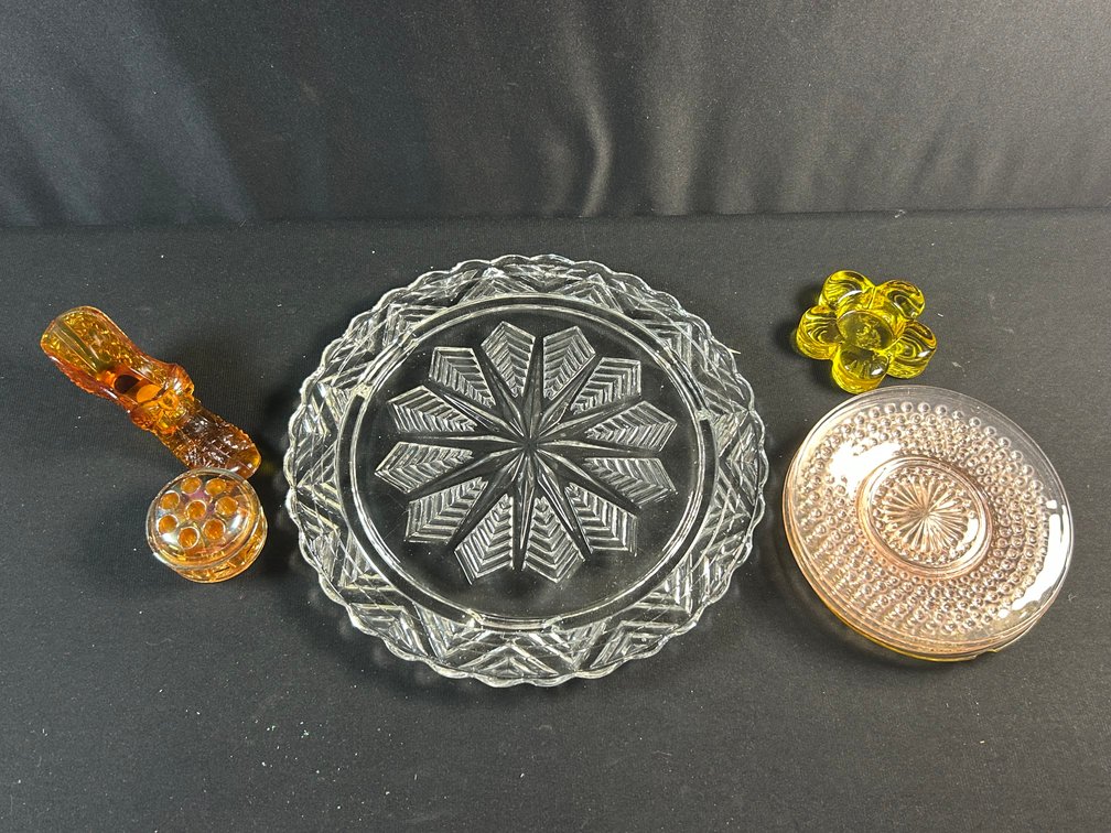 Kanawna Shoe with Frog, Hobnail Plates, & Footed Cake Plate