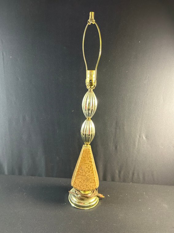 MCM Lamp with Gold & Brown Base