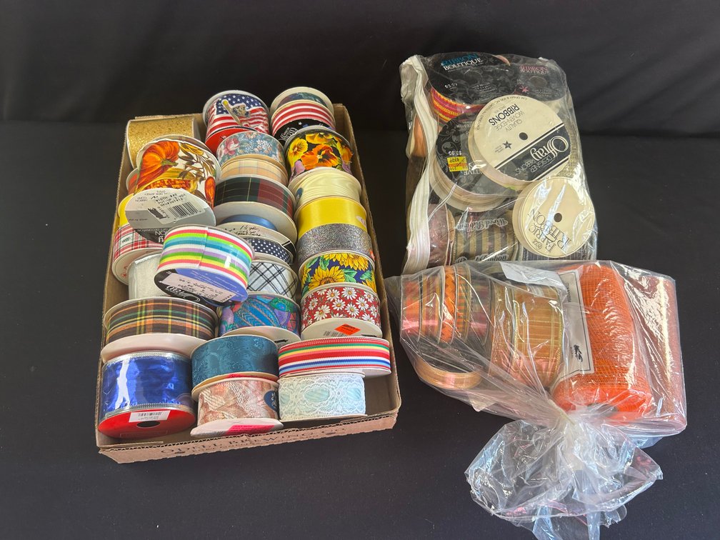 Spools of Ribbon in Variety of Width