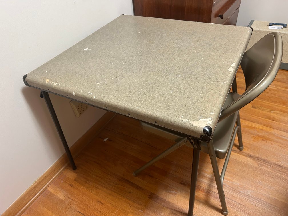 Card Table and Chair