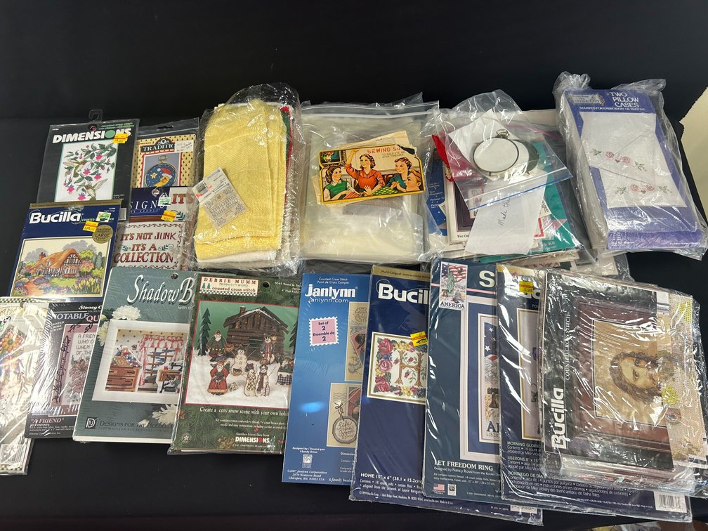Cross Stitch Patterns, Kits, & Fabric