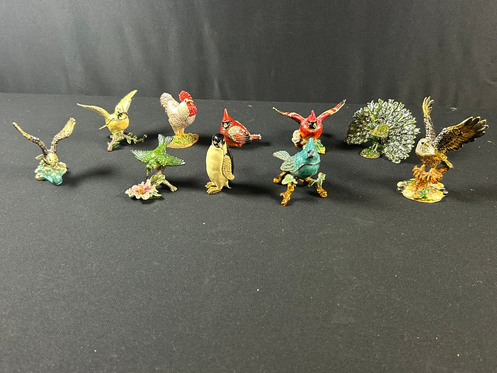Decorative Bird Trinket Boxes