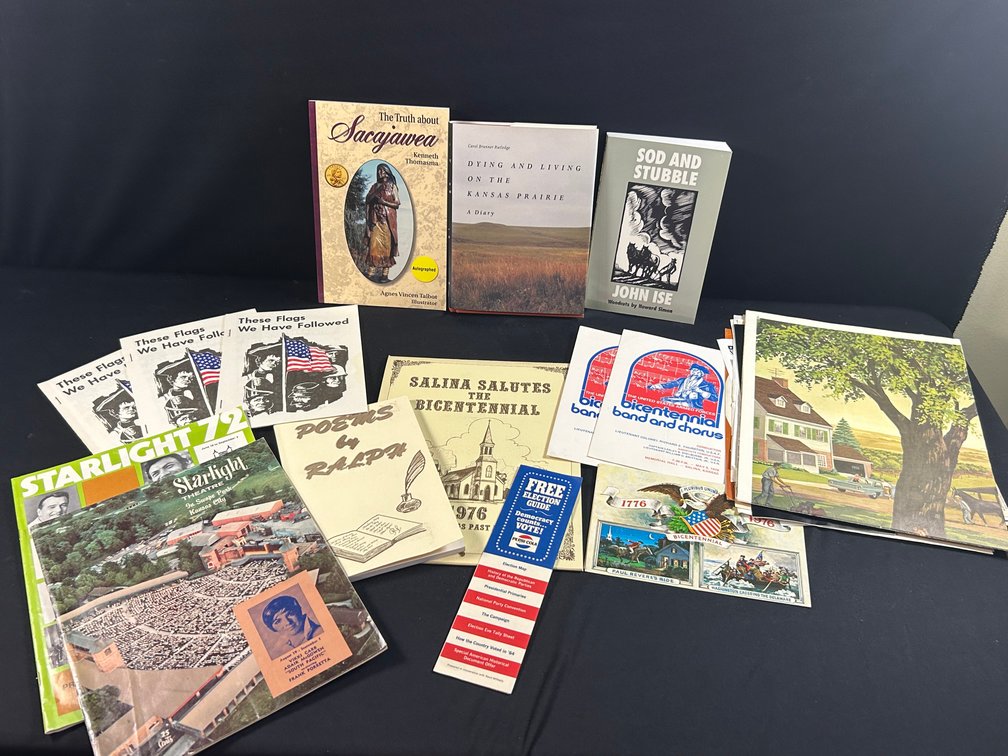Variety of Books, Papers, & More about Kansas and Salina