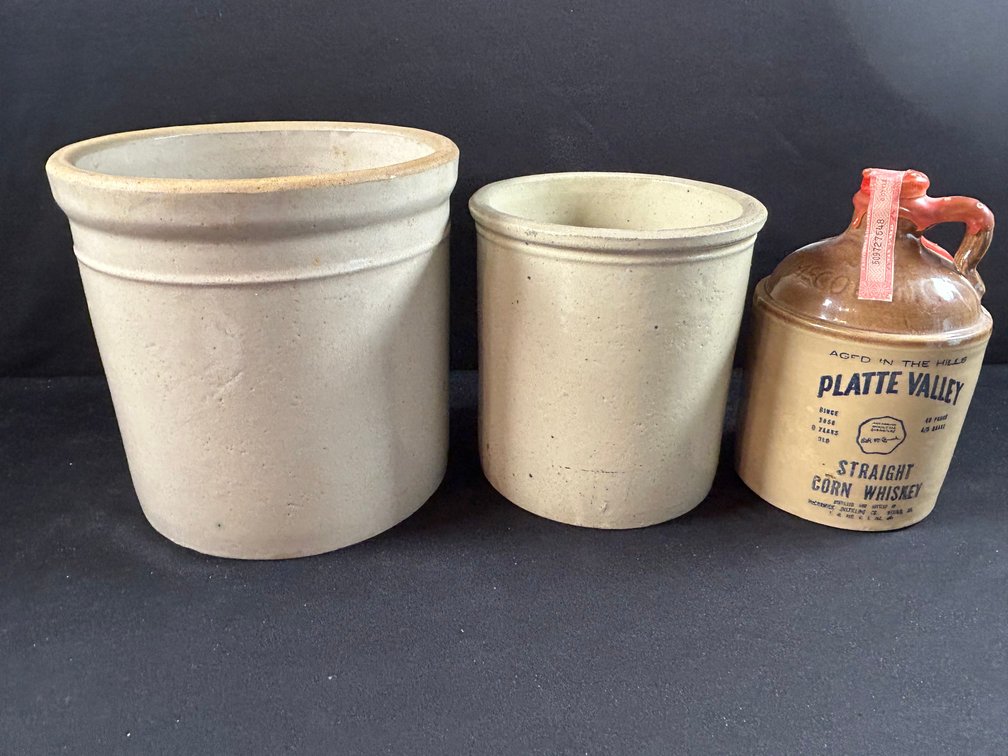 Whiskey Jug with Crocks