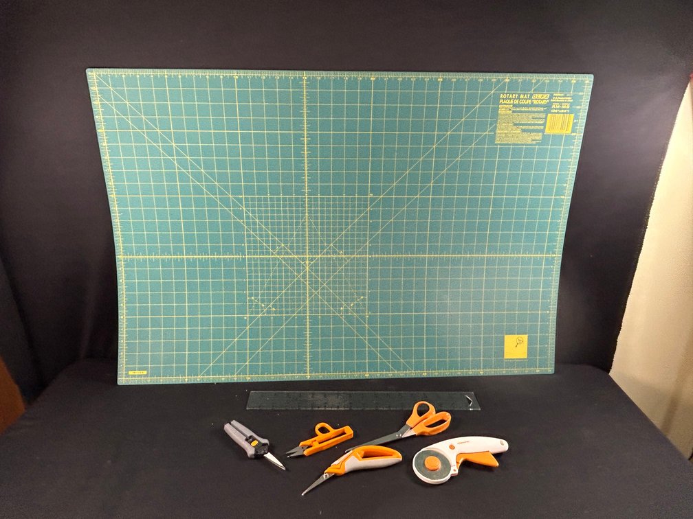 Olfa Rotary Mat, Ruler, & Scissors