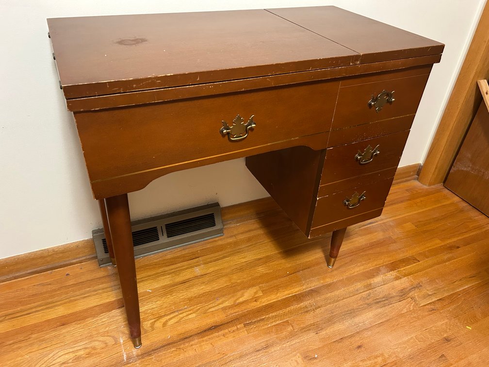 Vintage Sewing Machine Cabinet