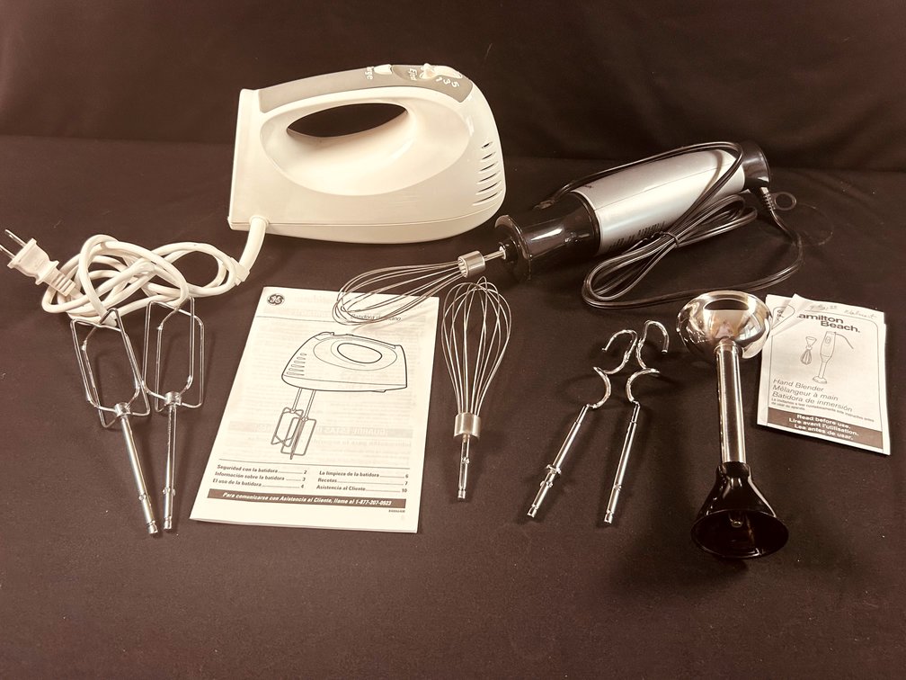 GE Hand Mixer & Hamilton Beach Chopper