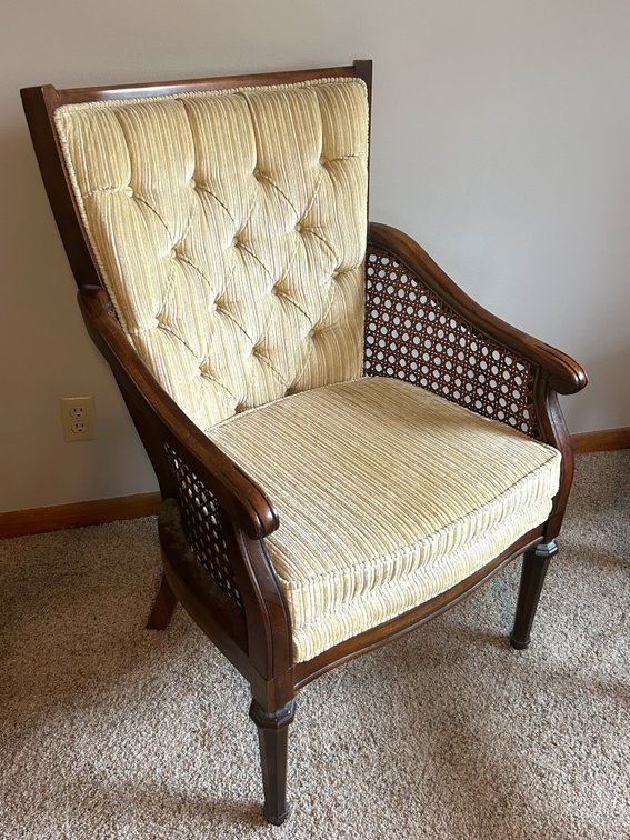 Side Chair with Brushed Corduroy Upholstery