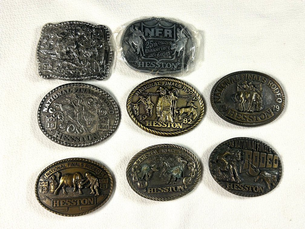 Hesston Rodeo Belt Buckles 1978-1985