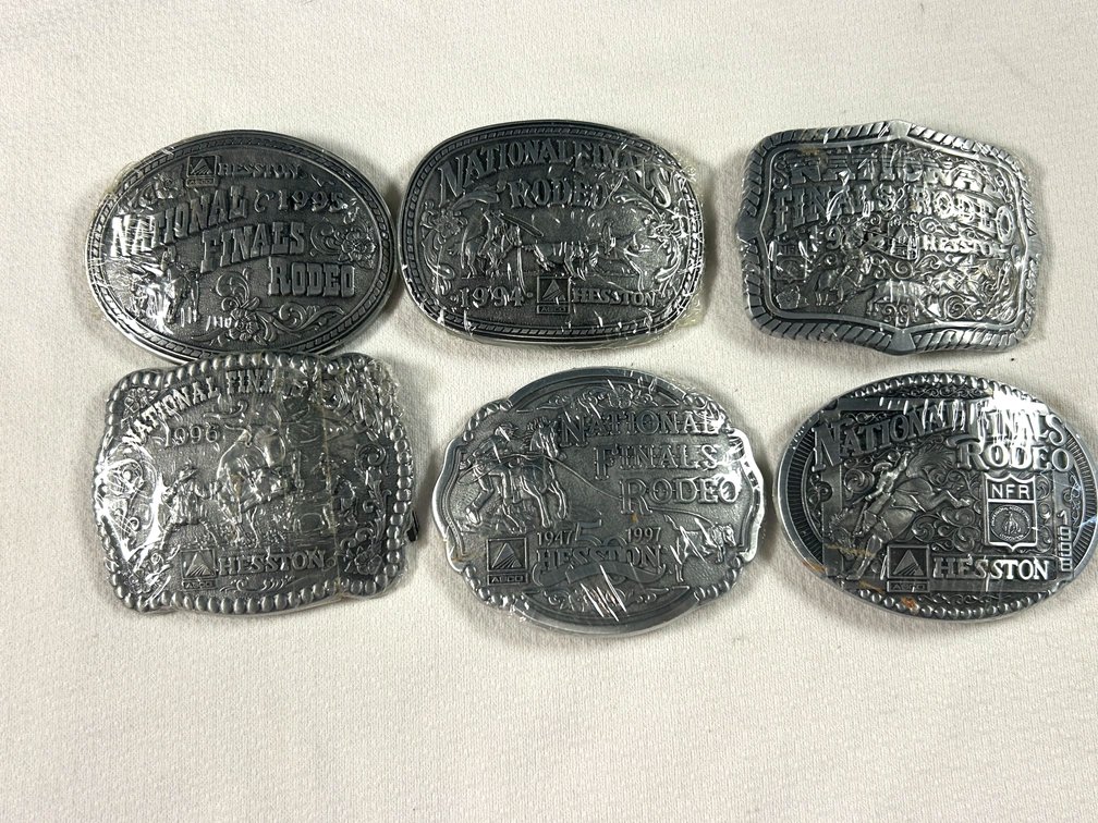 Hesston Rodeo Belt Buckles 1994-1999
