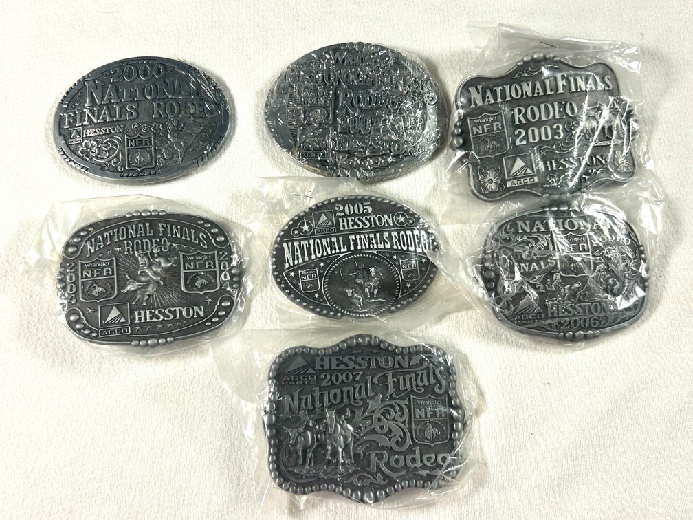 Hesston Rodeo Belt Buckles 2000, 2002-2007