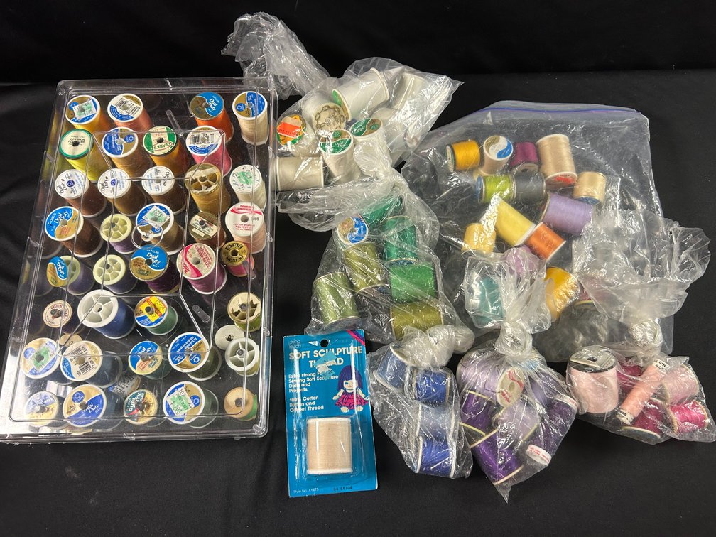 Asssortment of Colors of Sewing Thread