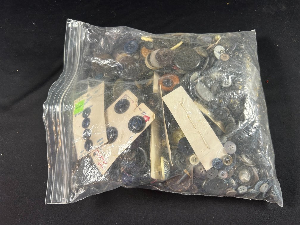 Black, Gray, & Blue Buttons