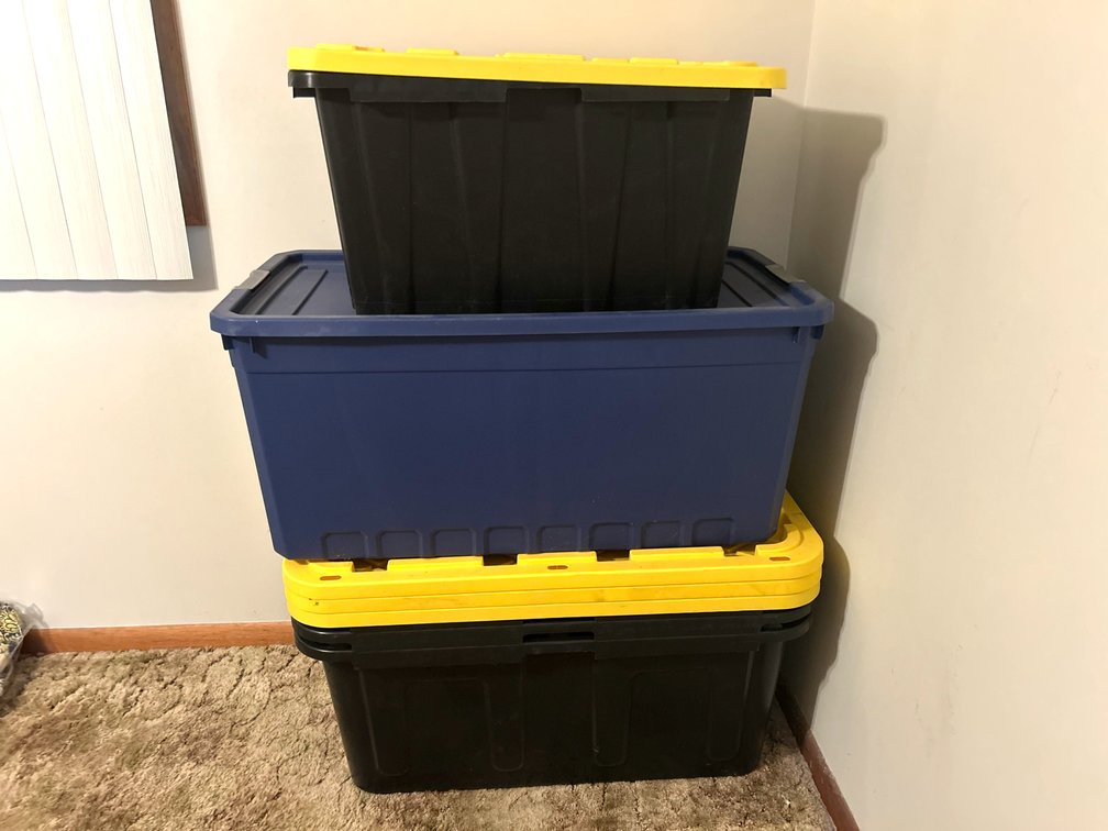 Large Plastic Storage Totes