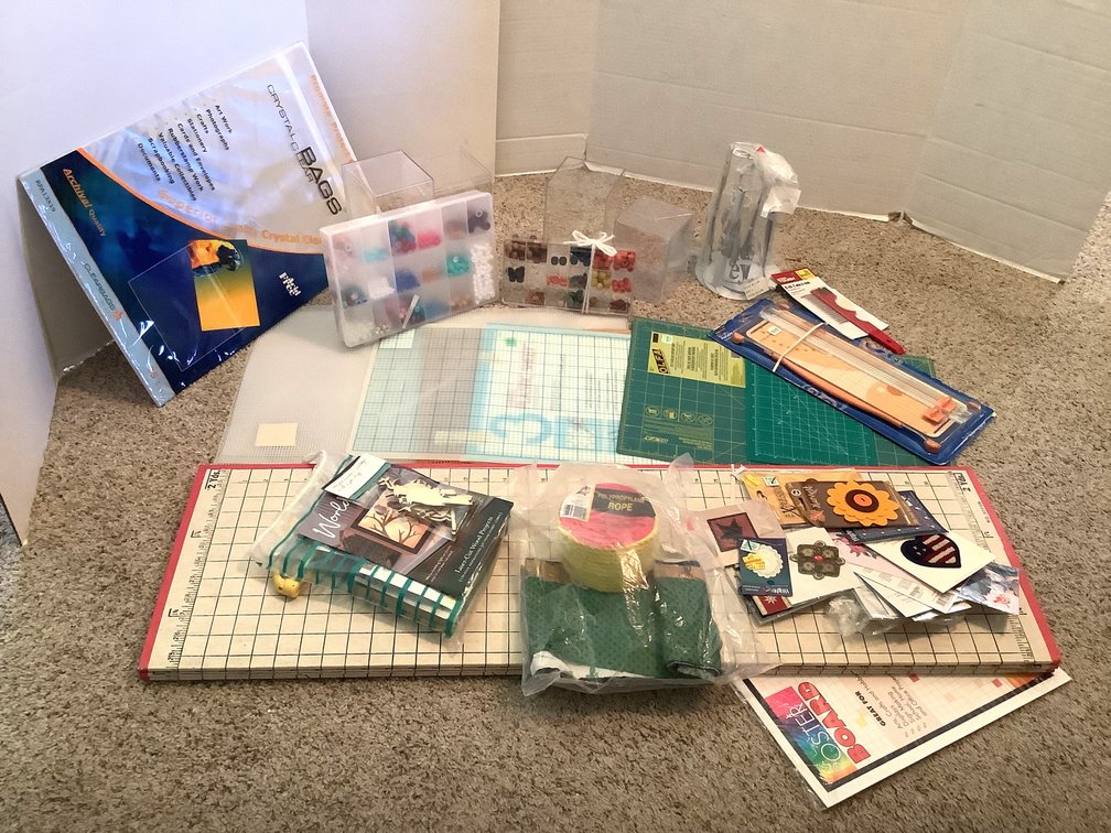 Sewing Supplies with Cutting Boards