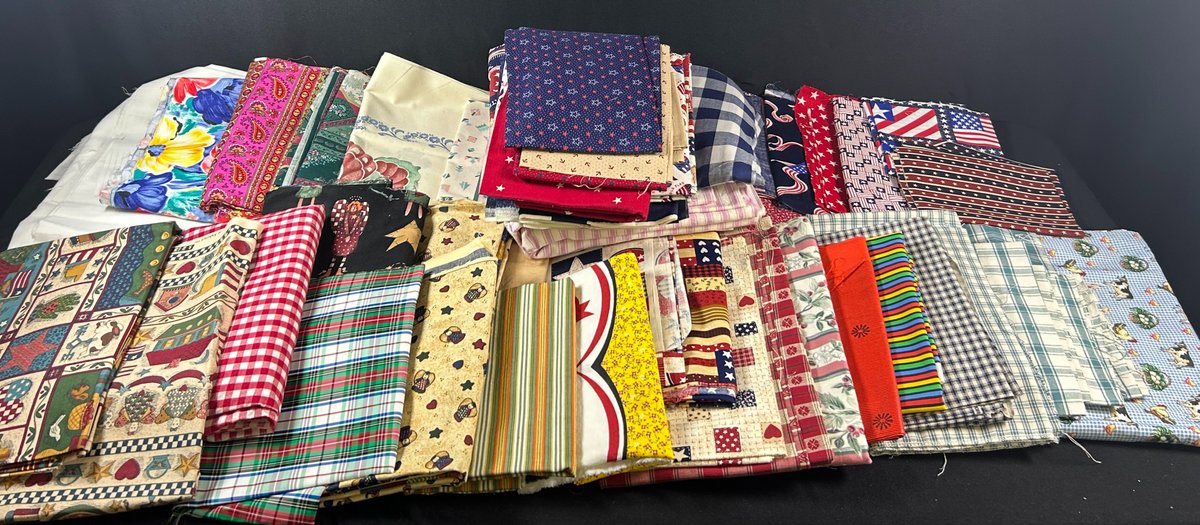Floral, Red, Pink, & Green Fabric