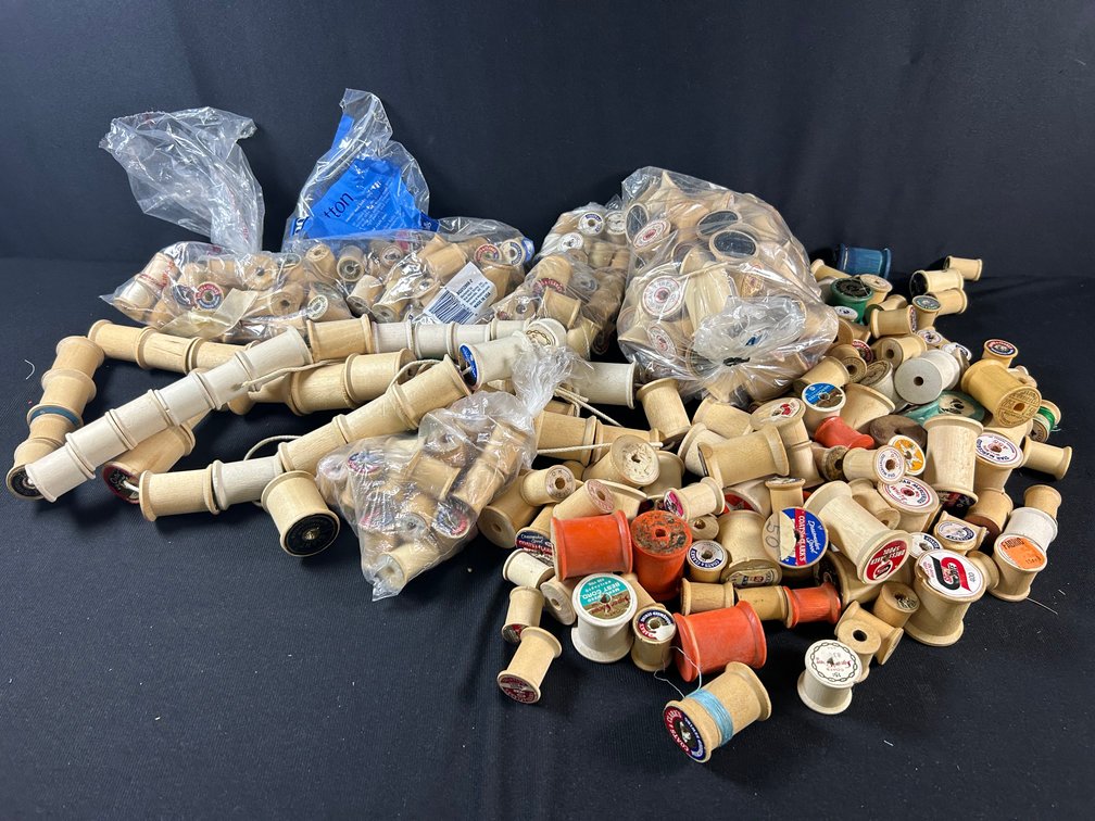 Large Selection of Wooden Spools