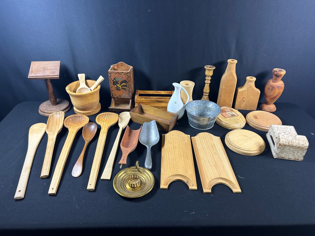 Wooden Items with Match Holders