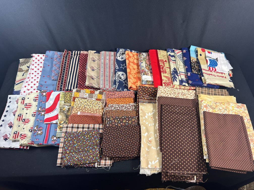 Patriotic and Brown Fabrics