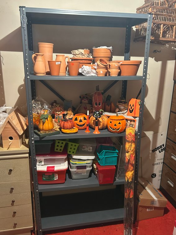 Tall Metal Shelf