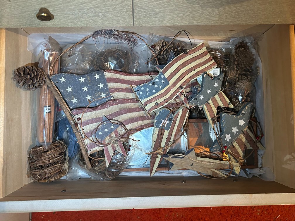 Patriotic and Small Display Case
