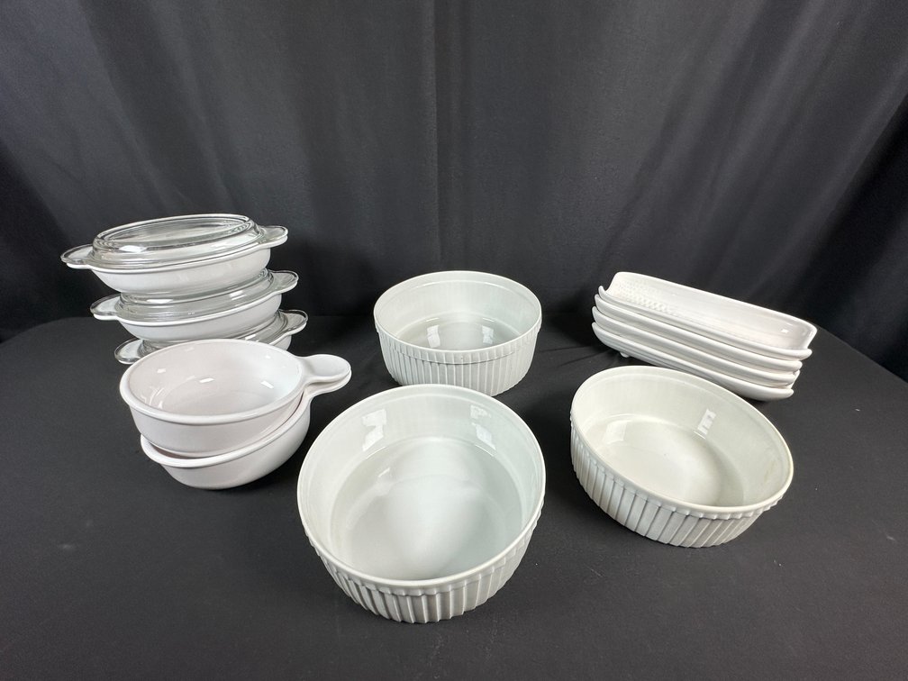 White Ceramic Bakeware and Casserole Dishes