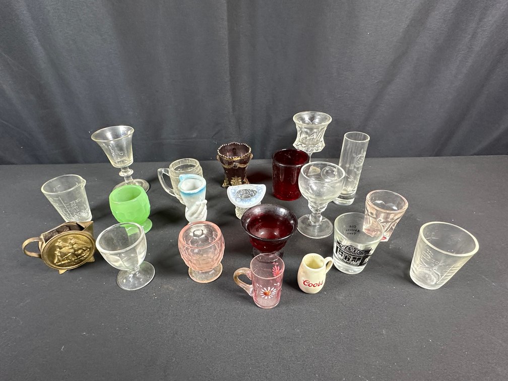 Miniature Glassware, Shot Glasses, and Novelty Vessels