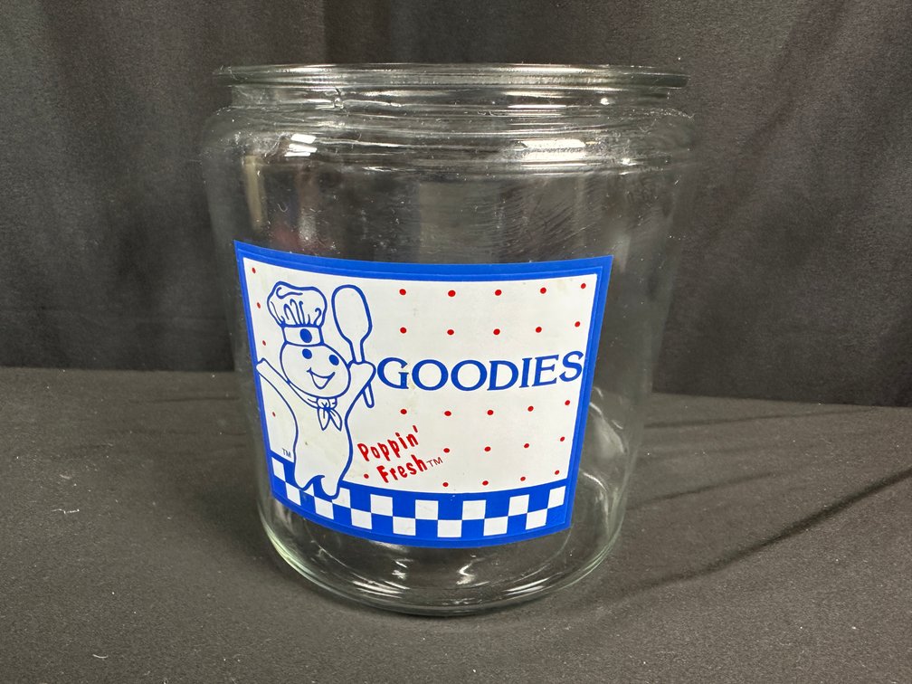 Poppin' Fresh 'GOODIES' Clear Glass Jar