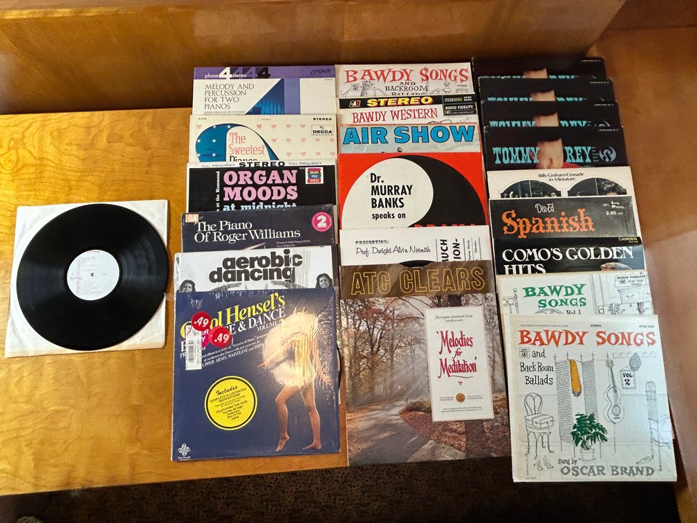 12-Inch Vinyl LP Records and Album Jackets