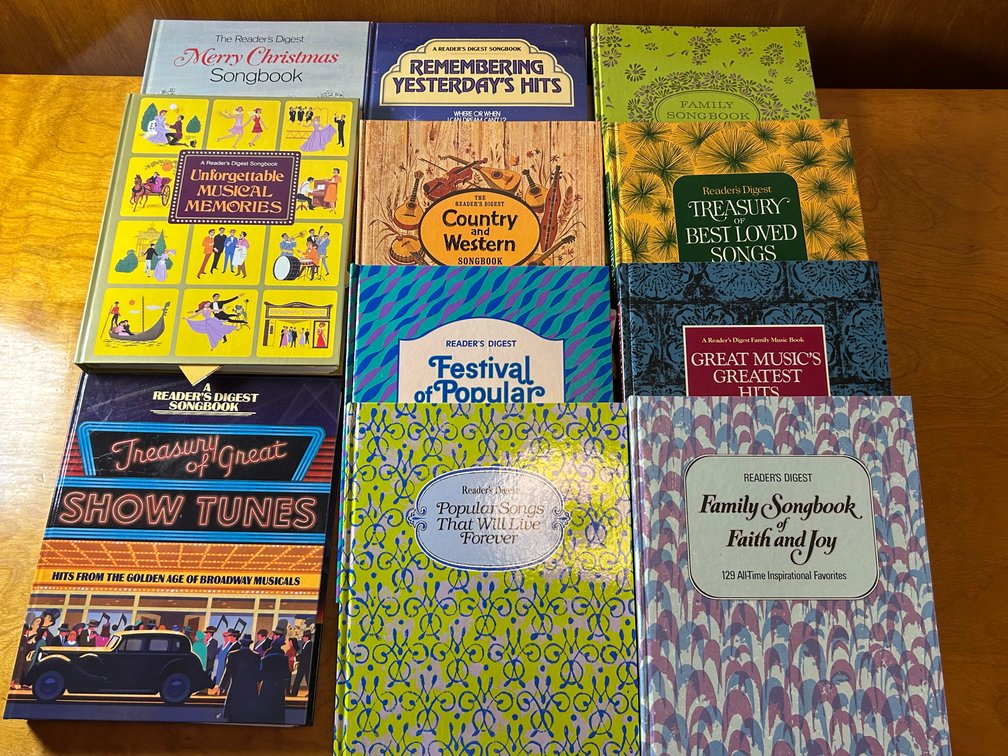 Reader's Digest Hardcover Music Songbooks