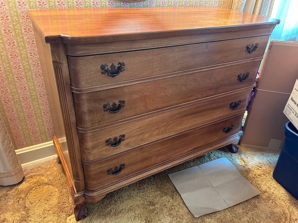 The Georgetown Galleries Solid Mahogany Four-Drawer Chest
