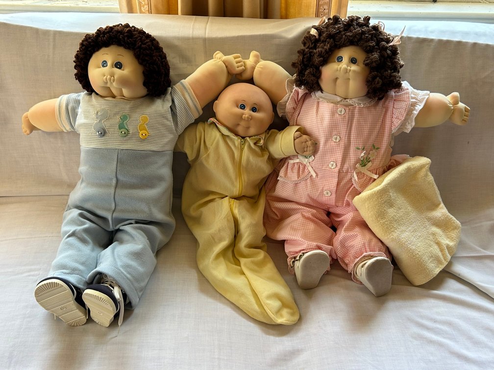 Xavier Roberts Vinyl-Headed Cloth-Bodied Dolls