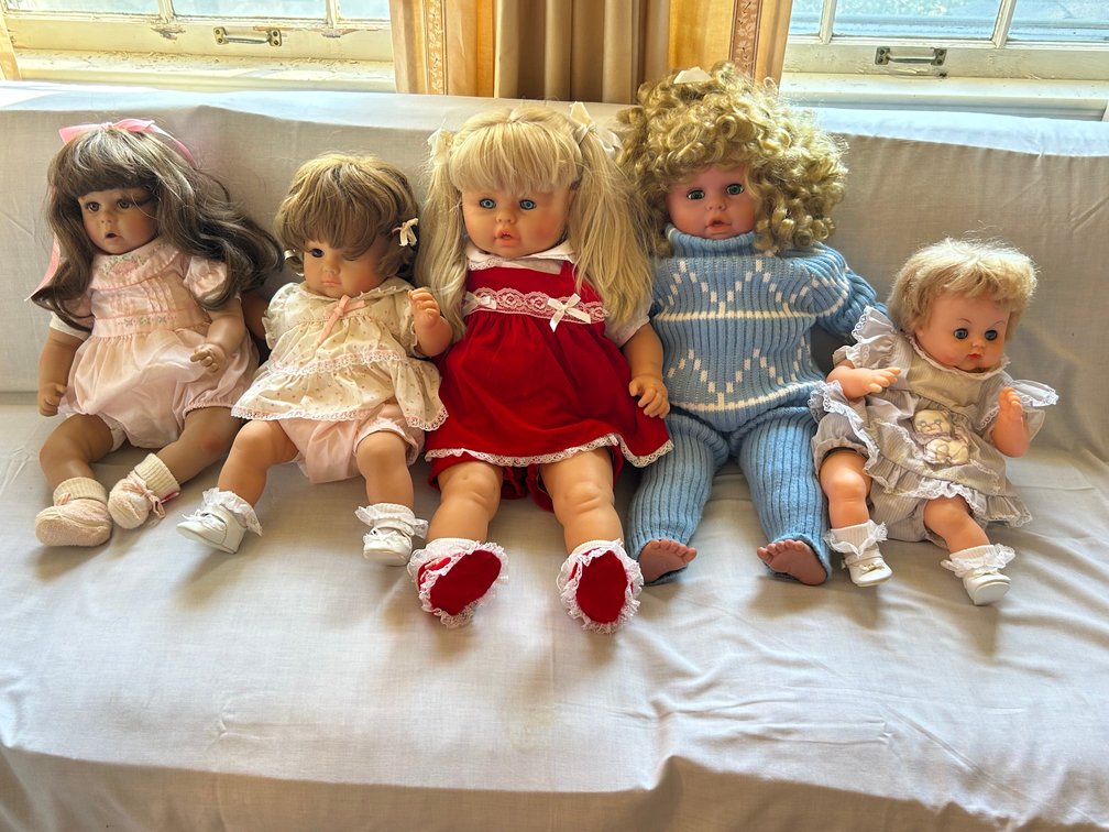 Dressed Vinyl Baby and Toddler Dolls