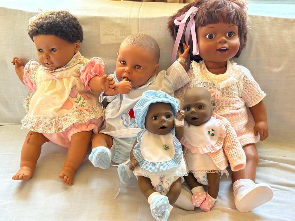 Vinyl Baby and Toddler Dolls with Outfits